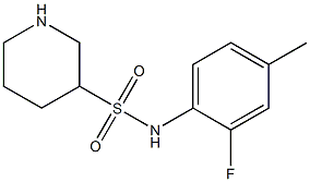 N-(2-fluoro-4-methylphenyl)piperidine-3-sulfonamide Structure