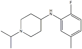 N-(2-fluoro-5-methylphenyl)-1-(propan-2-yl)piperidin-4-amine Structure