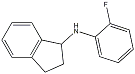 N-(2-fluorophenyl)-2,3-dihydro-1H-inden-1-amine,,结构式