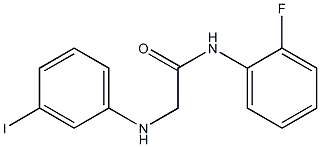 N-(2-fluorophenyl)-2-[(3-iodophenyl)amino]acetamide Struktur