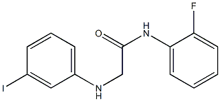 N-(2-fluorophenyl)-2-[(3-iodophenyl)amino]acetamide Structure