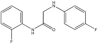 N-(2-fluorophenyl)-2-[(4-fluorophenyl)amino]acetamide 结构式