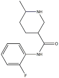 N-(2-fluorophenyl)-6-methylpiperidine-3-carboxamide Struktur