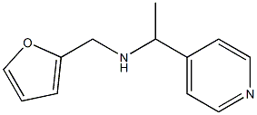 N-(2-furylmethyl)-N-(1-pyridin-4-ylethyl)amine 化学構造式