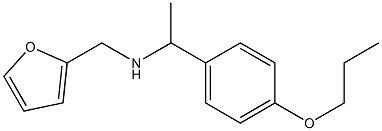 N-(2-furylmethyl)-N-[1-(4-propoxyphenyl)ethyl]amine 化学構造式