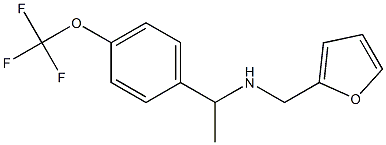 N-(2-furylmethyl)-N-{1-[4-(trifluoromethoxy)phenyl]ethyl}amine Struktur