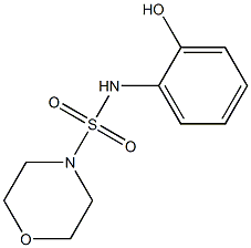 N-(2-hydroxyphenyl)morpholine-4-sulfonamide 结构式