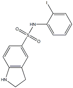 N-(2-iodophenyl)-2,3-dihydro-1H-indole-5-sulfonamide|