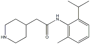 N-(2-isopropyl-6-methylphenyl)-2-piperidin-4-ylacetamide,,结构式