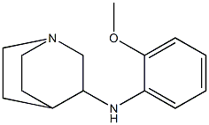 N-(2-methoxyphenyl)-1-azabicyclo[2.2.2]octan-3-amine 化学構造式