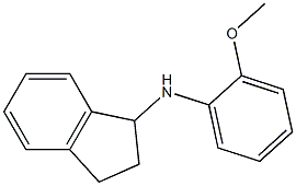 N-(2-methoxyphenyl)-2,3-dihydro-1H-inden-1-amine,,结构式