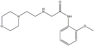 N-(2-methoxyphenyl)-2-{[2-(morpholin-4-yl)ethyl]amino}acetamide,,结构式