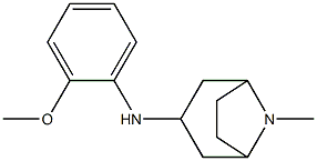 N-(2-methoxyphenyl)-8-methyl-8-azabicyclo[3.2.1]octan-3-amine,,结构式