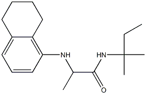 N-(2-methylbutan-2-yl)-2-(5,6,7,8-tetrahydronaphthalen-1-ylamino)propanamide,,结构式