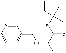 N-(2-methylbutan-2-yl)-2-[(pyridin-3-ylmethyl)amino]propanamide Structure