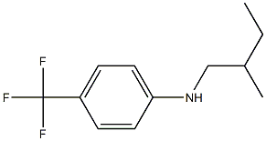 N-(2-methylbutyl)-4-(trifluoromethyl)aniline,,结构式