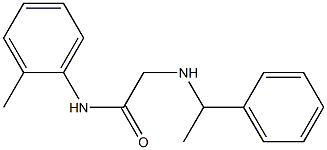 N-(2-methylphenyl)-2-[(1-phenylethyl)amino]acetamide 结构式