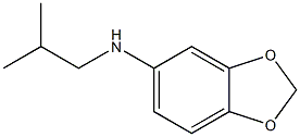 N-(2-methylpropyl)-2H-1,3-benzodioxol-5-amine 化学構造式