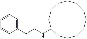 N-(2-phenylethyl)cyclododecanamine 结构式