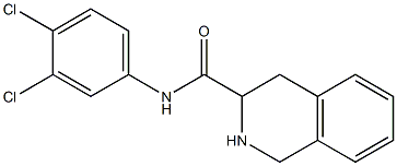 N-(3,4-dichlorophenyl)-1,2,3,4-tetrahydroisoquinoline-3-carboxamide,,结构式