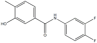 N-(3,4-difluorophenyl)-3-hydroxy-4-methylbenzamide Struktur