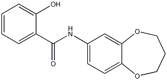 N-(3,4-dihydro-2H-1,5-benzodioxepin-7-yl)-2-hydroxybenzamide Structure