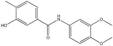 N-(3,4-dimethoxyphenyl)-3-hydroxy-4-methylbenzamide 结构式