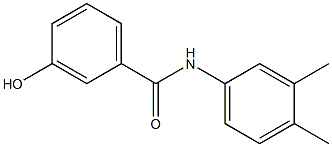 N-(3,4-dimethylphenyl)-3-hydroxybenzamide Structure