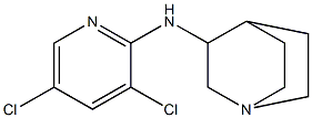 N-(3,5-dichloropyridin-2-yl)-1-azabicyclo[2.2.2]octan-3-amine Struktur