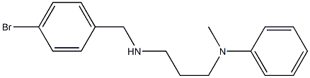 N-(3-{[(4-bromophenyl)methyl]amino}propyl)-N-methylaniline Structure