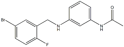 N-(3-{[(5-bromo-2-fluorophenyl)methyl]amino}phenyl)acetamide Structure