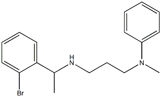 N-(3-{[1-(2-bromophenyl)ethyl]amino}propyl)-N-methylaniline Structure