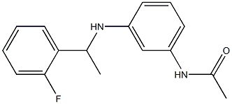 N-(3-{[1-(2-fluorophenyl)ethyl]amino}phenyl)acetamide Structure