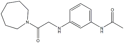 N-(3-{[2-(azepan-1-yl)-2-oxoethyl]amino}phenyl)acetamide Struktur