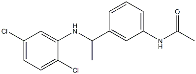 N-(3-{1-[(2,5-dichlorophenyl)amino]ethyl}phenyl)acetamide