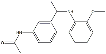 N-(3-{1-[(2-methoxyphenyl)amino]ethyl}phenyl)acetamide