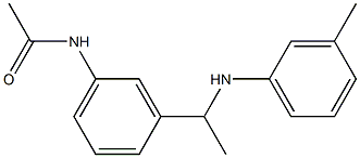 N-(3-{1-[(3-methylphenyl)amino]ethyl}phenyl)acetamide Struktur