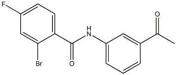 N-(3-acetylphenyl)-2-bromo-4-fluorobenzamide Structure