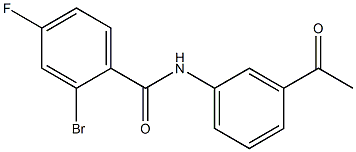 N-(3-acetylphenyl)-2-bromo-4-fluorobenzamide Struktur