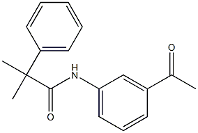 N-(3-acetylphenyl)-2-methyl-2-phenylpropanamide Struktur