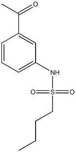 N-(3-acetylphenyl)butane-1-sulfonamide Structure