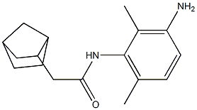 N-(3-amino-2,6-dimethylphenyl)-2-bicyclo[2.2.1]hept-2-ylacetamide Struktur