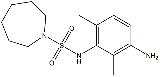 N-(3-amino-2,6-dimethylphenyl)azepane-1-sulfonamide 结构式