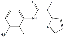 N-(3-amino-2-methylphenyl)-2-(1H-pyrazol-1-yl)propanamide Structure