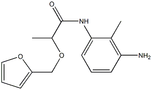 N-(3-amino-2-methylphenyl)-2-(2-furylmethoxy)propanamide Struktur