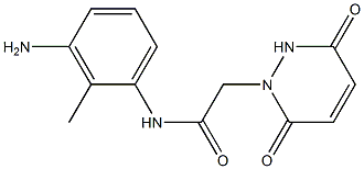 N-(3-amino-2-methylphenyl)-2-(3,6-dioxo-3,6-dihydropyridazin-1(2H)-yl)acetamide Struktur