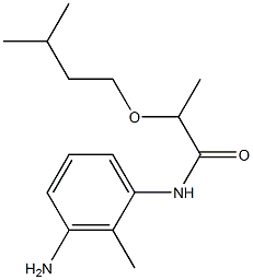 N-(3-amino-2-methylphenyl)-2-(3-methylbutoxy)propanamide Structure