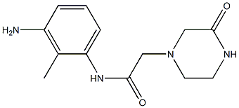 N-(3-amino-2-methylphenyl)-2-(3-oxopiperazin-1-yl)acetamide Structure