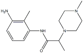 N-(3-amino-2-methylphenyl)-2-(4-methylpiperazin-1-yl)propanamide,,结构式