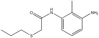 N-(3-amino-2-methylphenyl)-2-(propylsulfanyl)acetamide